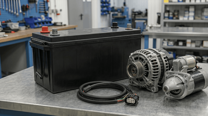 Elektryka Akumulatory 24V i alternatory do maszyn budowlanych