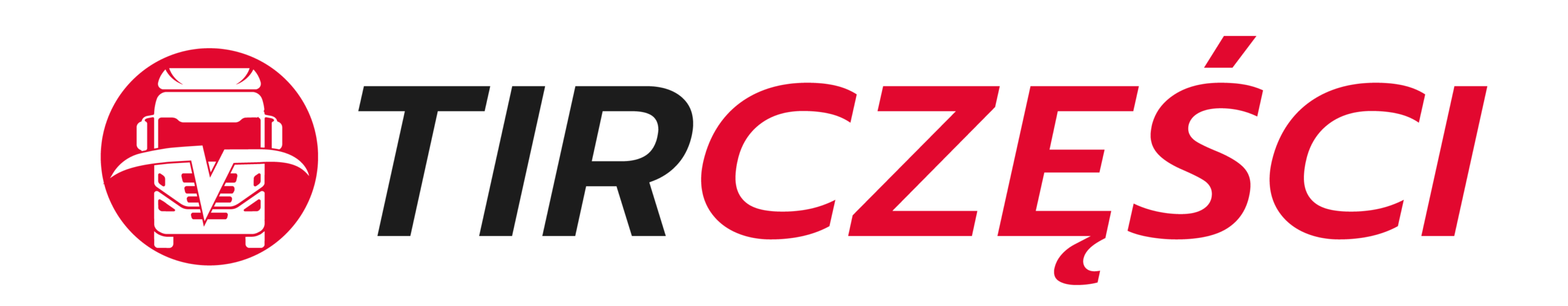 Logotyp poziomy hurtowni TIR Części Elbląg